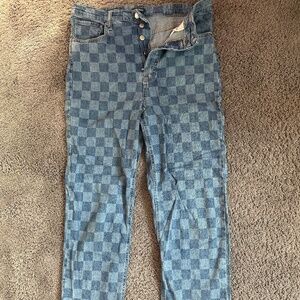 Wild Fable Checkered Print Jeans